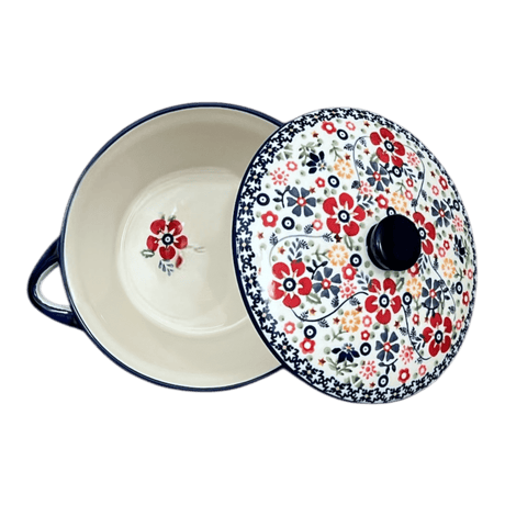 Soup Tureen, 1.25 Quart in "Full Bloom" by Manufaktura | W052S-EO34