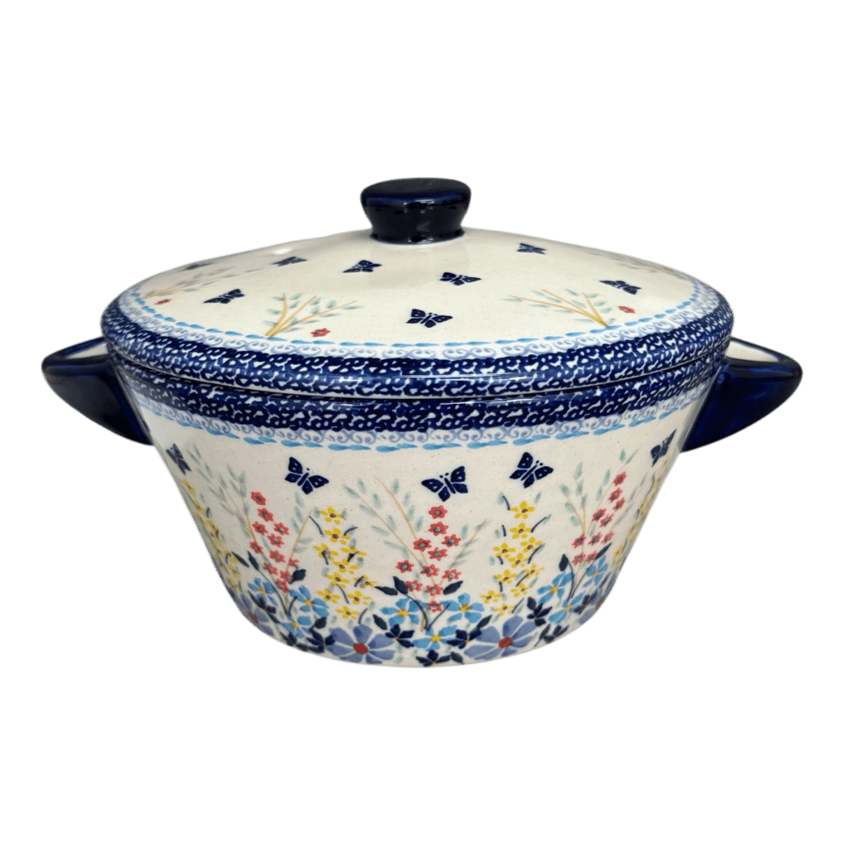 Soup Tureen, 1.25 Quart in "Butterfly Bounty" by Manufaktura | W052S-WK76