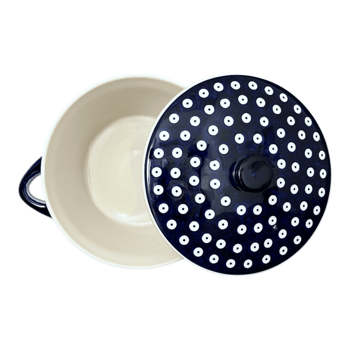 Soup Tureen, 1.25 Quart in "Cherry Dot" by Manufaktura | W052T-70WI