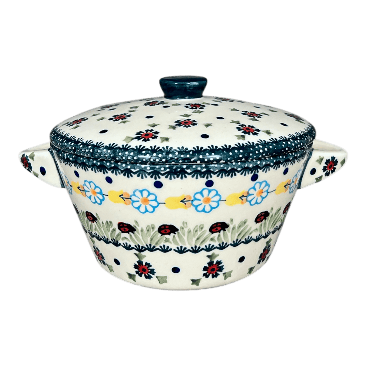 Soup Tureen, 1.25 Quart in "Lady Bugs" by Manufaktura | W052T-IF45