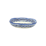 Dish, Cloud-Shaped, 4.75" x 3.5", WR (WR11A) in "Butterfly Delight" by W.R. Ceramika | WR11A-PP2