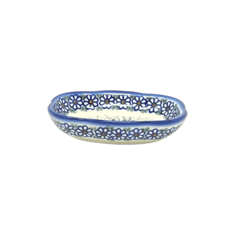 Dish, Cloud-Shaped, 4.75" x 3.5", WR (WR11A) in "Butterfly Delight" by W.R. Ceramika | WR11A-PP2