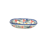 Dish, Cloud-Shaped, 4.75" x 3.5", WR (WR11A) in "Bows in Snow" by W.R. Ceramika | WR11A-WR15