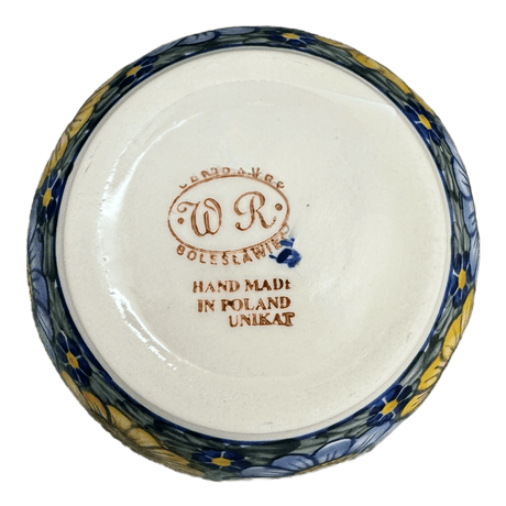 Bowl, Round, 6", WR (WR12B) in "Bed of Blossoms" by W.R. Ceramika | WR12B-KG2