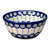 Polish Pottery WR 5.75" W.R. Bowl (Peacock in Line) | WR12B-SM1 at PolishPotteryOutlet.com
