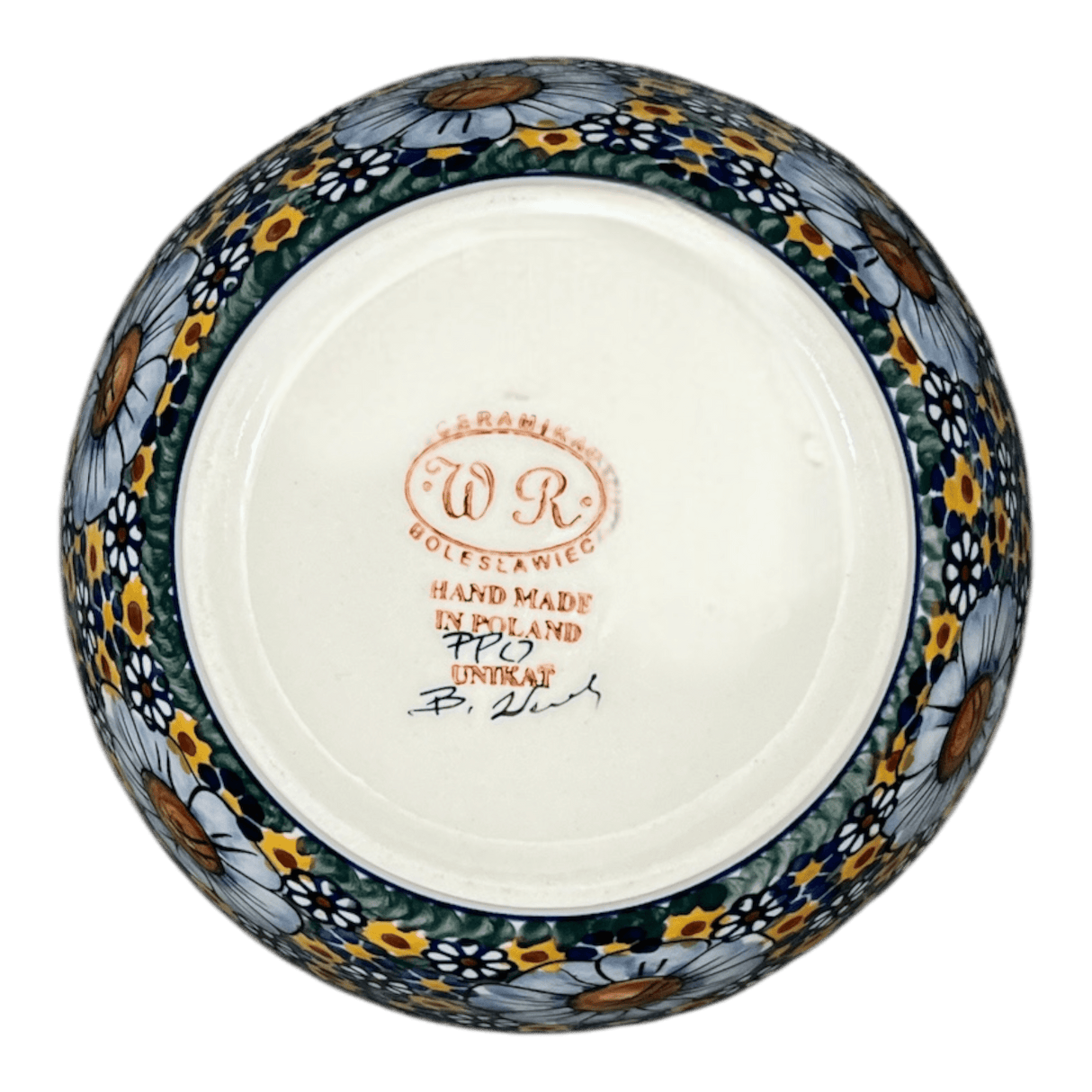 Bowl, Round, 7", WR (WR12C) in "Chamomile" by W.R. Ceramika | WR12C-RC4