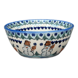 Bowl, Round, 7", WR (WR12C) in "Frosty & Friend" by W.R. Ceramika | WR12C-WR11