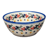 Bowl, Round, 7", WR (WR12C) in "Bows in Snow" by W.R. Ceramika | WR12C-WR15