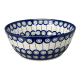 Bowl, Round, 7.75", WR (WR12D) in "Peacock in Line" by W.R. Ceramika | WR12D-SM1