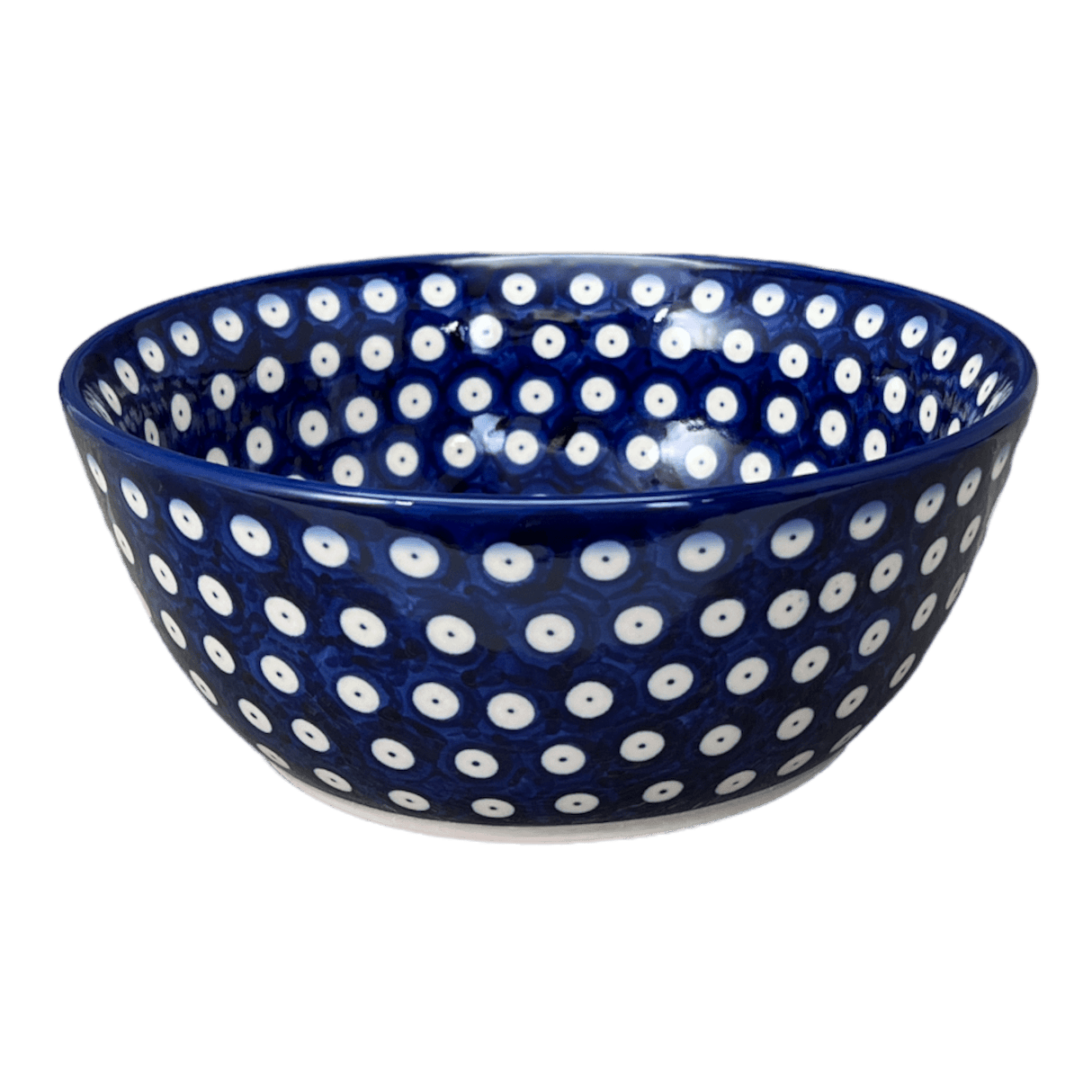 Bowl, Round, 7.75", WR (WR12D) in "Dot to Dot" by W.R. Ceramika | WR12D-SM2