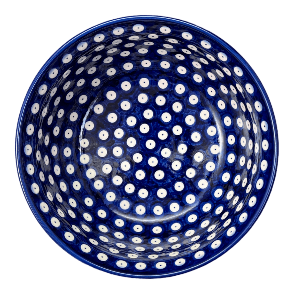 Bowl, Round, 7.75", WR (WR12D) in "Dot to Dot" by W.R. Ceramika | WR12D-SM2