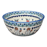 Bowl, Round, 7.75", WR (WR12D) in "Frosty & Friend" by W.R. Ceramika | WR12D-WR11