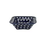 Bowl, Square, 5.25" Small, WR (WR12G) in "Dot to Dot" by W.R. Ceramika | WR12G-SM2