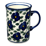 Mug, Straight Mug, 8 oz, WR (WR14A) in "Pansy Storm" by W.R. Ceramika | WR14A-EZ3