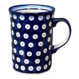 Mug, Straight Mug, 8 oz, WR (WR14A) in "Dot to Dot" by W.R. Ceramika | WR14A-SM2