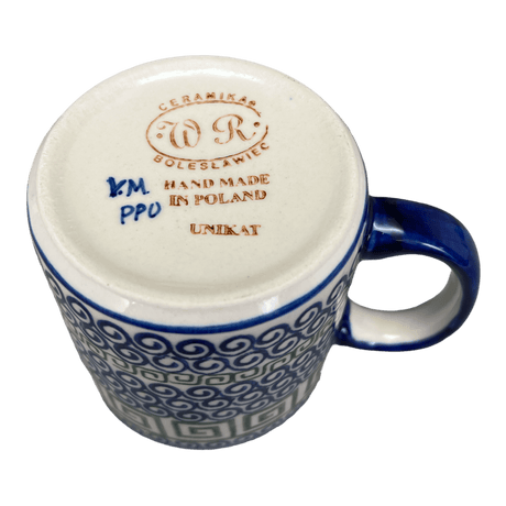 Mug, Straight Mug, 12 oz, WR (WR14E) in "Greek Columns" by W.R. Ceramika | WR14E-NP20