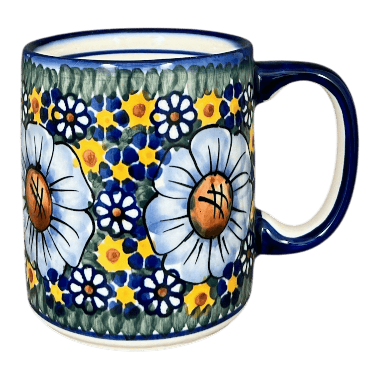 Mug, Straight Mug, 12 oz, WR (WR14E) in "Chamomile" by W.R. Ceramika | WR14E-RC4