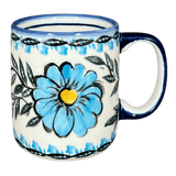 Mug, Straight Mug, 12 oz, WR (WR14E) in "Baby Blue Bling" by W.R. Ceramika | WR14E-WR32