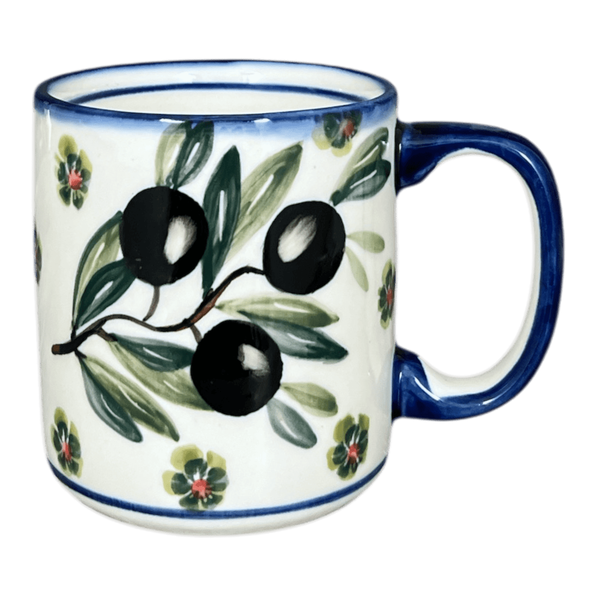 Mug, Straight Mug, 12 oz, WR (WR14E) in "Olive Grove" by W.R. Ceramika | WR14E-WR56