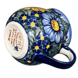 Mug, Belly Mug, 8 oz Small, WR (WR14N) in "Bed of Blossoms" by W.R. Ceramika | WR14N-KG2