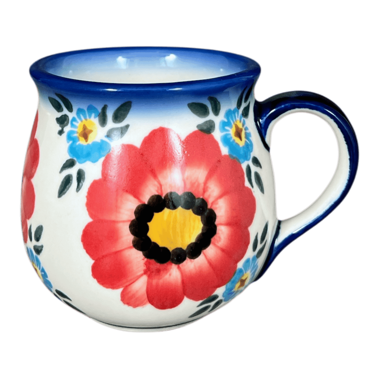 Mug, Belly Mug, 8 oz Small, WR (WR14N) in "Cottage Garden" by W.R. Ceramika | WR14N-WR41