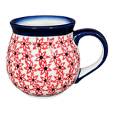 Mug, Belly Mug, 10 oz. Medium, WR (WR14T) in "Blazing Starflower" by W.R. Ceramika | WR14T-WR25