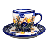 Cup & Saucer, 5oz, WR, WR, (WR17HI) in "Butterfly Delight" by W.R. Ceramika | WR17HI-PP2