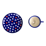 Cup & Saucer, 5oz, WR, WR, (WR17HI) in "Hearts & Dots" by W.R. Ceramika | WR17HI-SMA2