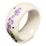 Napkin Ring, 2", WR (WR18B) in "Lavender Fields" by W.R. Ceramika | WR18B-BW4