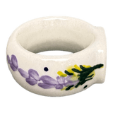 Napkin Ring, 2", WR (WR18B) in "Lavender Fields" by W.R. Ceramika | WR18B-BW4