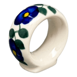 Napkin Ring, 2", WR (WR18B) in "Pansy Storm" by W.R. Ceramika | WR18B-EZ3