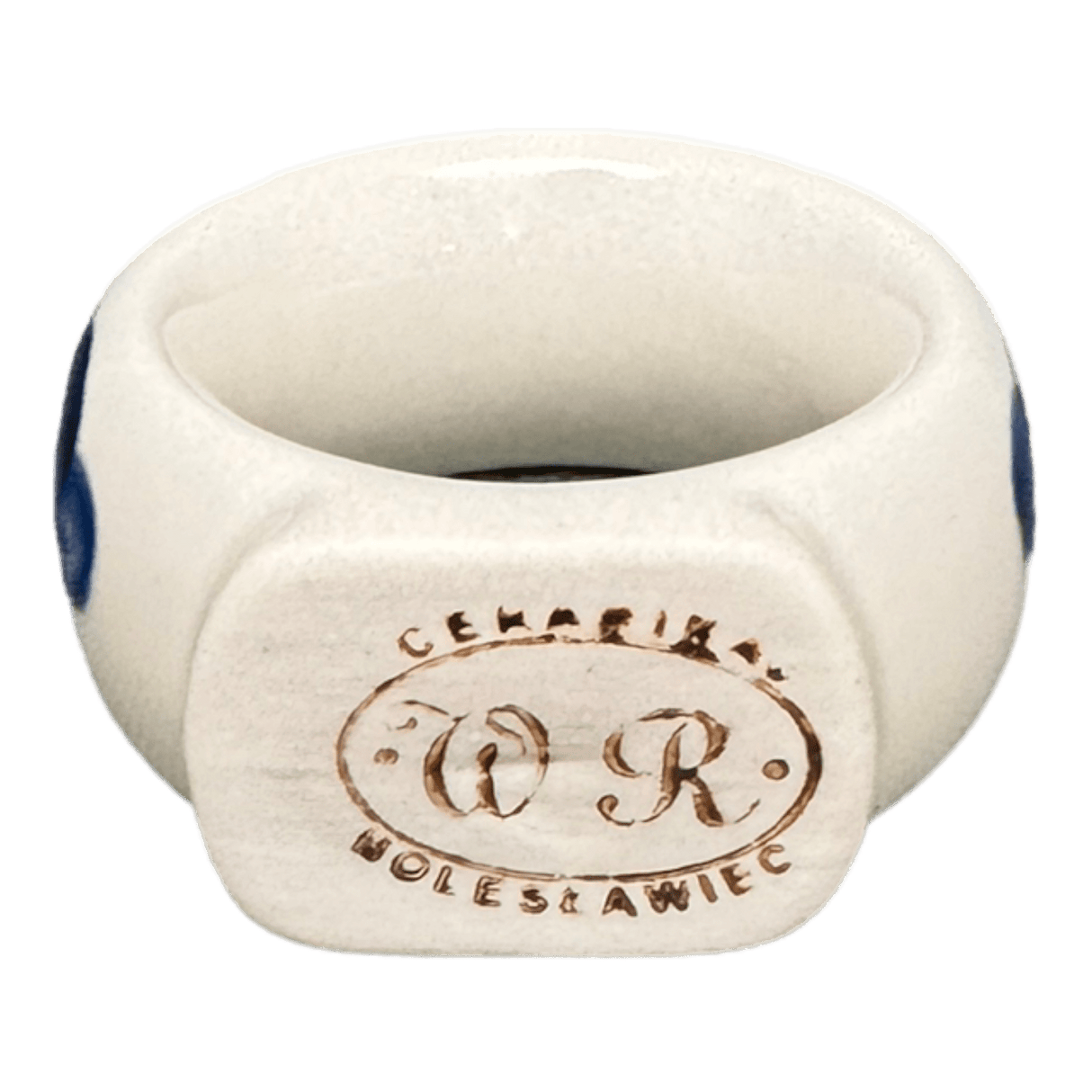 Napkin Ring, 2", WR (WR18B) in "Pansy Storm" by W.R. Ceramika | WR18B-EZ3