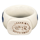 Napkin Ring, 2", WR (WR18B) in "Pansy Storm" by W.R. Ceramika | WR18B-EZ3