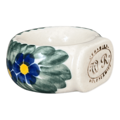 Napkin Ring, 2", WR (WR18B) in "Bed of Blossoms" by W.R. Ceramika | WR18B-KG2