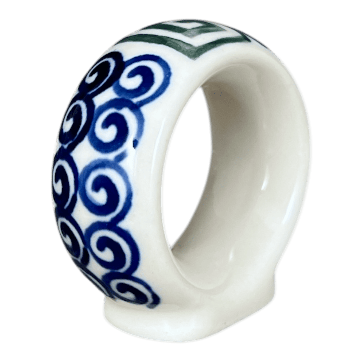 Napkin Ring, 2", WR (WR18B) in "Greek Columns" by W.R. Ceramika | WR18B-NP20