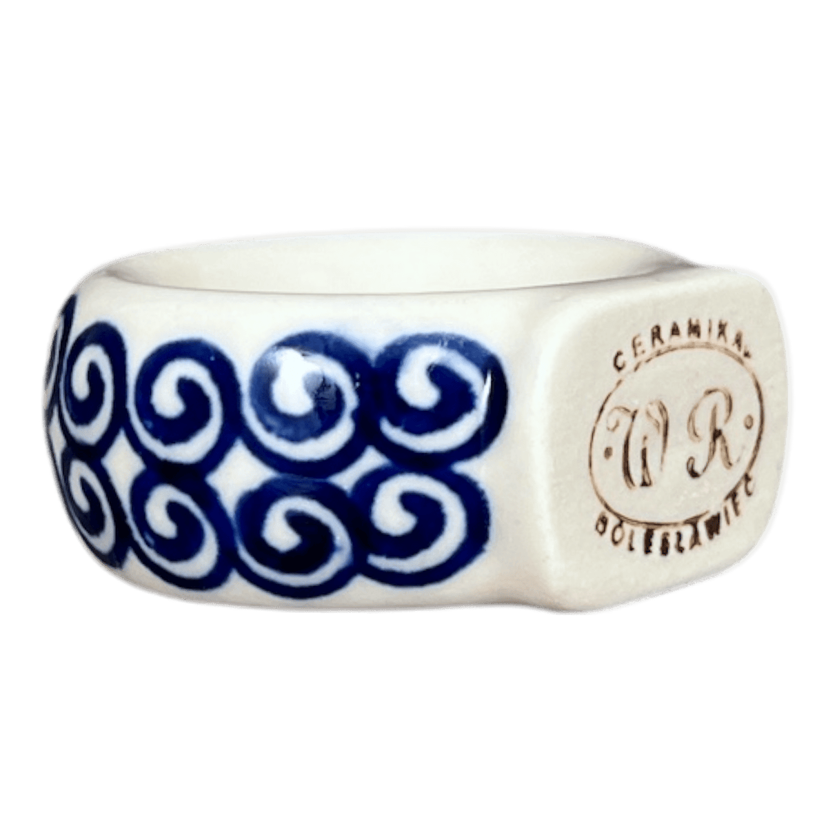 Napkin Ring, 2", WR (WR18B) in "Greek Columns" by W.R. Ceramika | WR18B-NP20