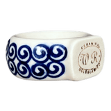 Napkin Ring, 2", WR (WR18B) in "Greek Columns" by W.R. Ceramika | WR18B-NP20