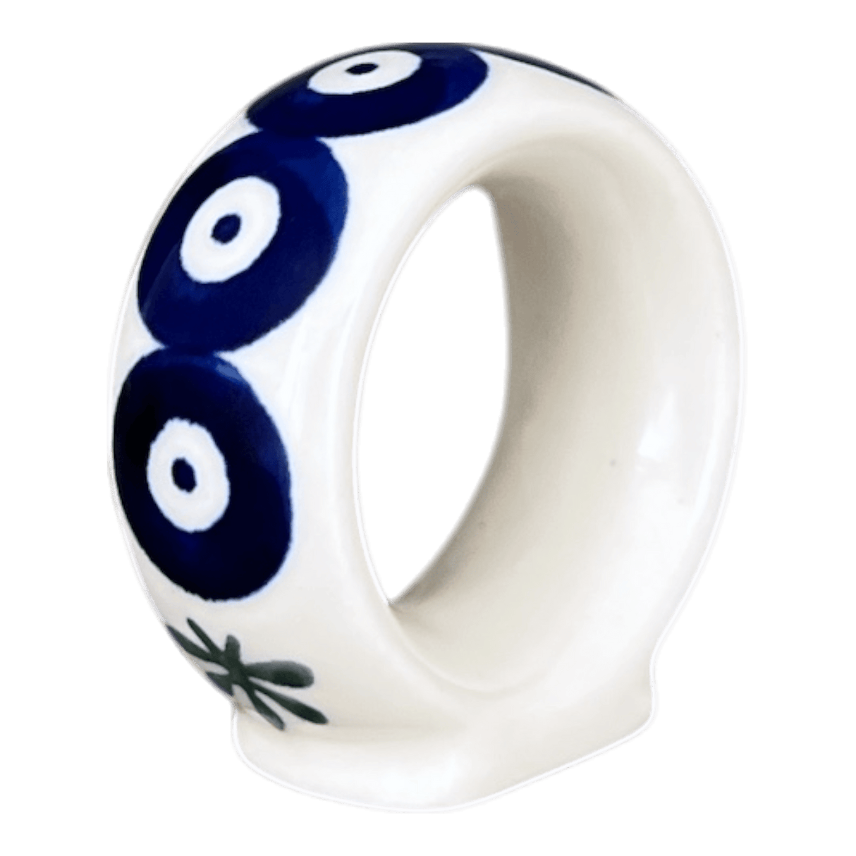 Napkin Ring, 2", WR (WR18B) in "Mosquito" by W.R. Ceramika | WR18B-SM3