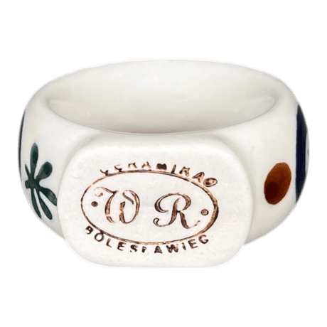 Napkin Ring, 2", WR (WR18B) in "Mosquito" by W.R. Ceramika | WR18B-SM3