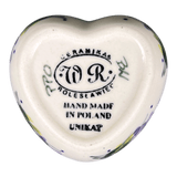 Heart Box, 3.5", WR (WR21A) in "Lavender Fields" by W.R. Ceramika | WR21A-BW4