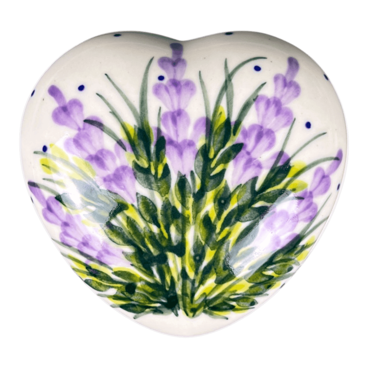 Heart Box, 3.5", WR (WR21A) in "Lavender Fields" by W.R. Ceramika | WR21A-BW4
