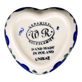 Heart Box, 3.5", WR (WR21A) in "Pansy Storm" by W.R. Ceramika | WR21A-EZ3