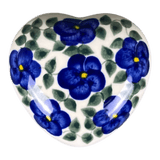 Heart Box, 3.5", WR (WR21A) in "Pansy Storm" by W.R. Ceramika | WR21A-EZ3
