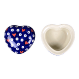 Heart Box, 3.5", WR (WR21A) in "Hearts & Dots" by W.R. Ceramika | WR21A-SMA2