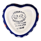 Heart Box, 3.5", WR (WR21A) in "Hearts & Dots" by W.R. Ceramika | WR21A-SMA2