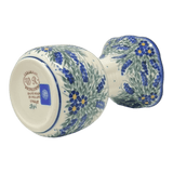 Vase, Fluted, 8.25", WR (WR301) in "Delphinium Spray" by W.R. Ceramika | WR301-BW3