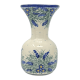 Vase, Fluted, 8.25", WR (WR301) in "Delphinium Spray" by W.R. Ceramika | WR301-BW3
