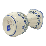 Vase, Fluted, 8.25", WR (WR301) in "Pansy Wreath" by W.R. Ceramika | WR301-EZ2