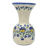 Vase, Fluted, 8.25", WR (WR301) in "Pansy Wreath" by W.R. Ceramika | WR301-EZ2