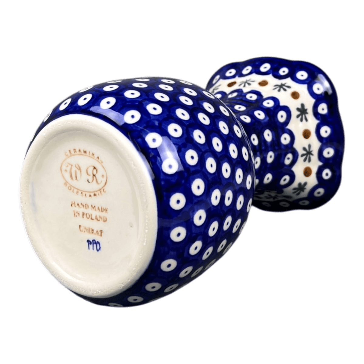 Vase, Fluted, 8.25", WR (WR301) in "Mosquito" by W.R. Ceramika | WR301-SM3